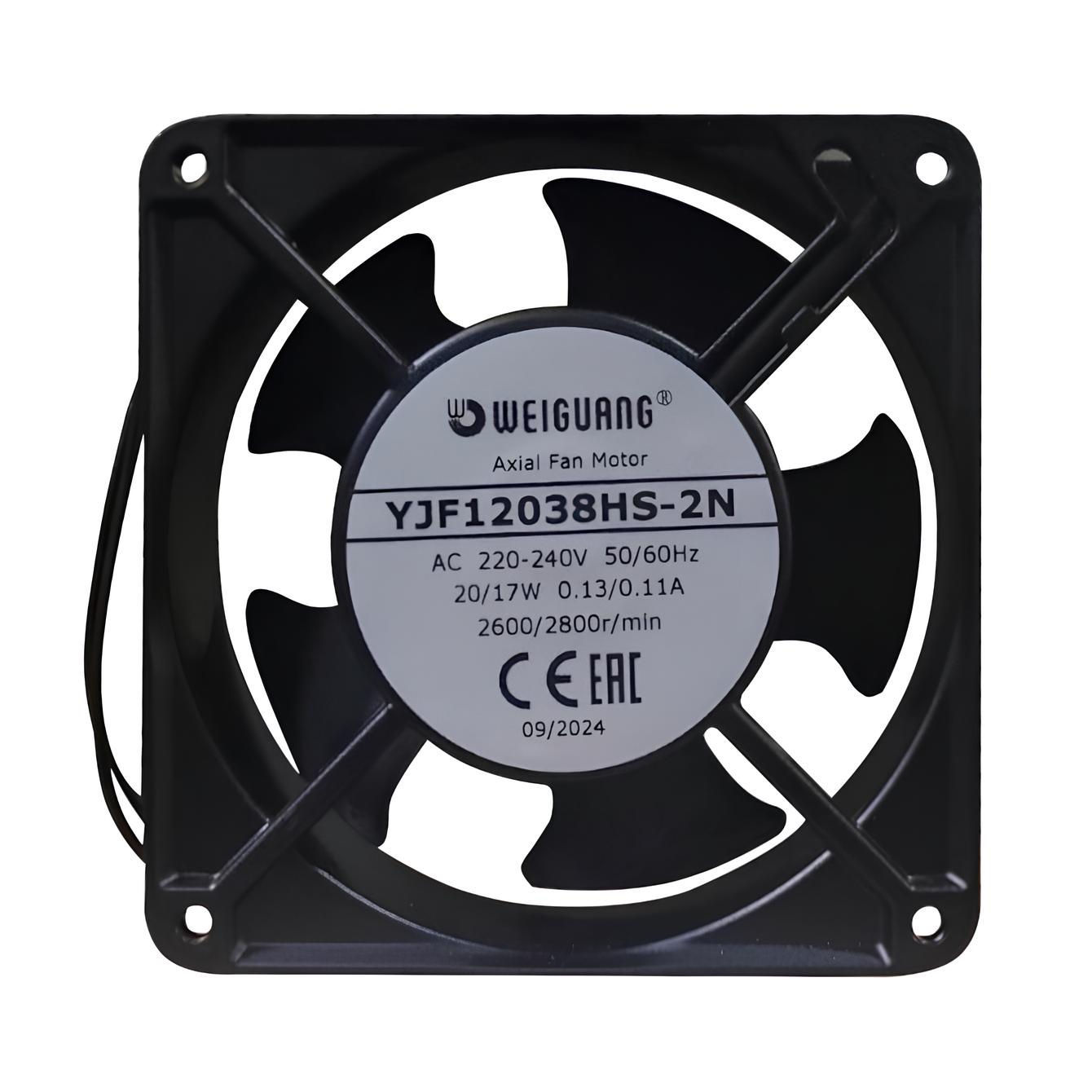 Вентилятор YJF 12038 HS (120х120х38) WG